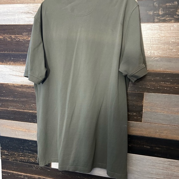 IZOD Men's Cotton Olive Green Polo Short Sleeves Top Size XL - Picture 4 of 5